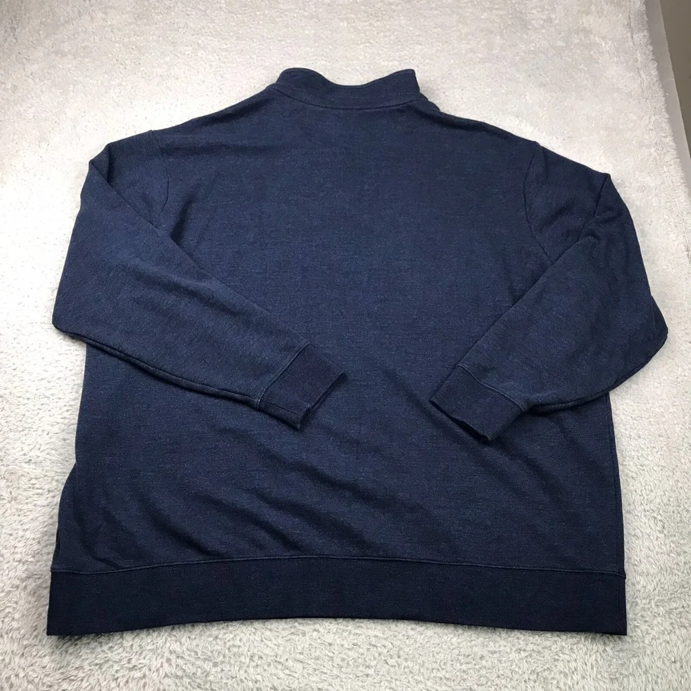 Polo Ralph Lauren 1/4 Zip Pullover Mens 4XLT Navy Performance Embroidery Logo
